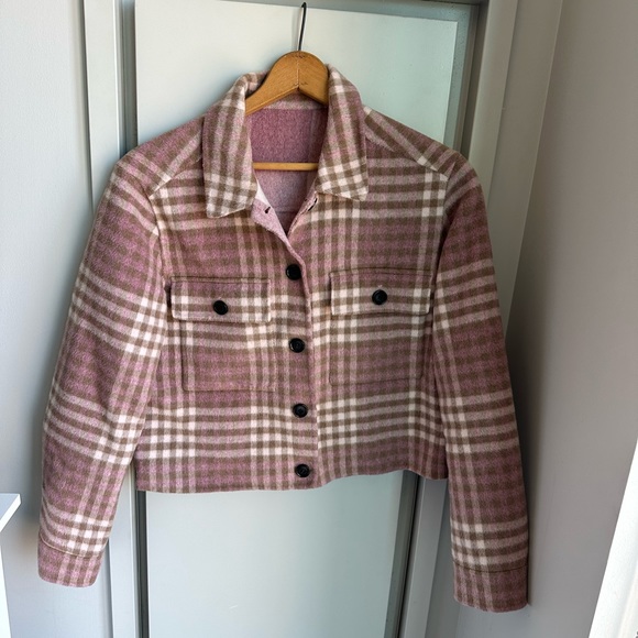 Rails Steffi Plaid Wool Blend Reversible Trucker Jacket - Picture 7 of 11